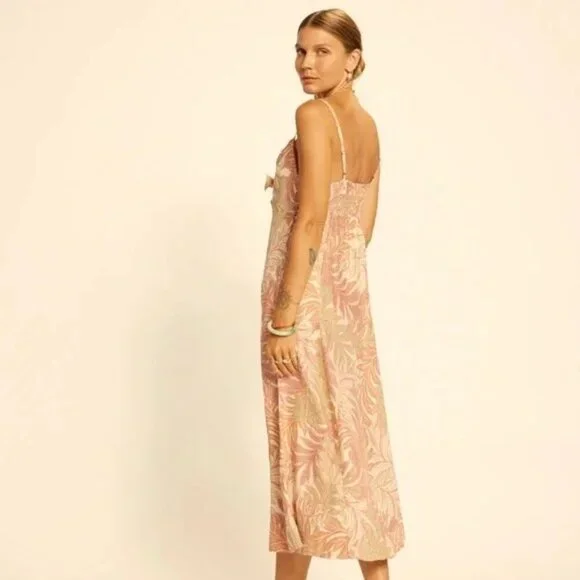 💕NATALIE MARTIN💕 Sophie Dress ~ Jungle Print Clay 100% Silk Large L NWT - Picture 5 of 16